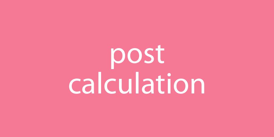 Calculation